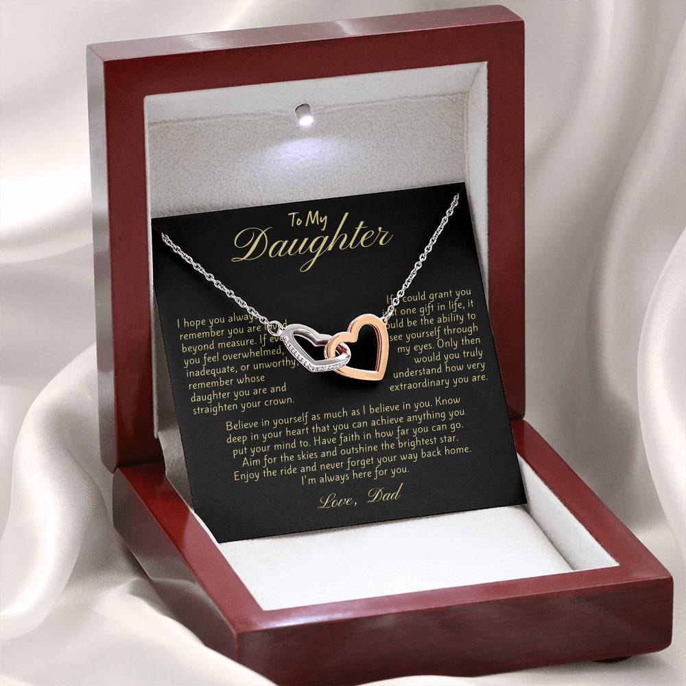 Necklace Gift for Daughter from Dad - Available in Eight Pendant Variations
